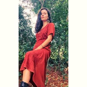 🌹bohemian folk dress🌹